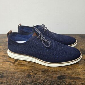 Cole Haan Original Grand Stitchlite Oxford Shoe Mens 10M C27960 Blue Oxford